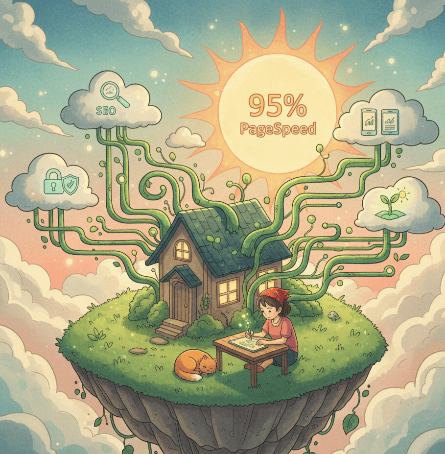 A laptop showing code and search results.